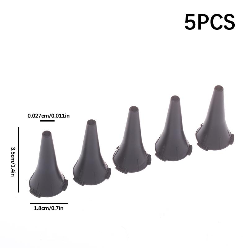 5PCS Medical Reusable Otoscopio Non Disposabe Speculum Otoscope Tip Accessory Parts Ear Nozzle Specula Cone For Otoscope