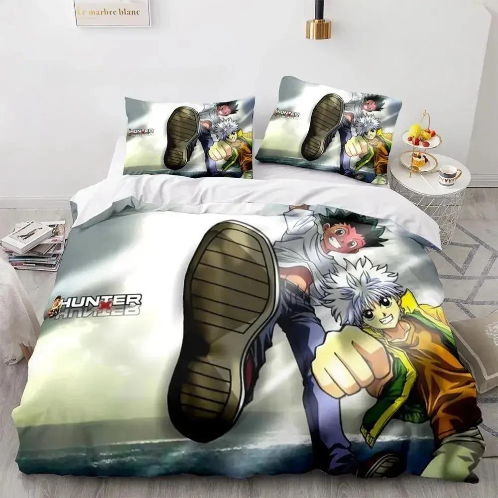 HUNTER×HUNTER Комплект постельного белья Single Twin Full Queen King Size Комплект постельного белья Aldult Kid Bedroom Duvetcover Sets bed furniture set bedroom