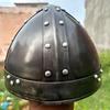 18GA Средневековый норманнский бацинет Шлем боевой брони воина-викинга для косплея подарок