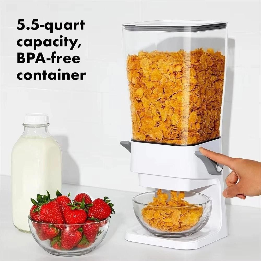5.5L Candy Powder Storage Tank Plastic Candy Box Grain Oatmeal Dispenser  for Keeps Cereal