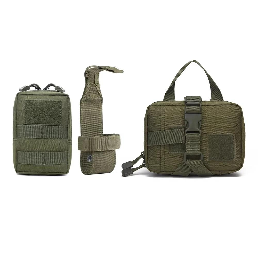 3pcs dog tactical bag set can be fixed on the straps, Multifunctional training bag vest can hang water bottles