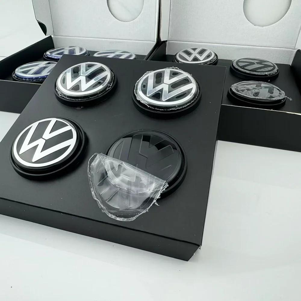 2026 New Floating Wheel Center Caps Hub Cover 4pcs 56mm 65mm For Volkswagen VW Golf 5 6 7 Passat B6 B7 B8 Tiguan Polo Jetta GTI 3B7601171 AWZ1