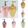 Luxury Flower Soap Dispenser European Style Press Refillable Bottle Beauty Shop