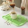 Силиконовый коврик для сушки посуды с нескользящим основанием, термостойкая дренажная подставка для кухни