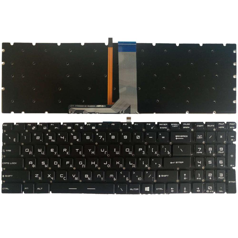 Русская клавиатура для ноутбука MSI GE62VR GE62 GE72 2QC 2QD 2QE 2QF 2QL 6QC 6QD 6QE 6QF 6QL CR62 CX62 CR72 CX72 2QD