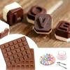 26 English Letters + 4 White Board Silicone Mold Ice Cube Chocolate Mould Cake Decoration DIY Gadgets Kitchen Bar Accessories