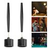 Round Pool Cue Chalk Holder Portable Black Plastic Pocket Snooker Chalk Holder Billiard Accessories Enthusiasts Birthday Gift