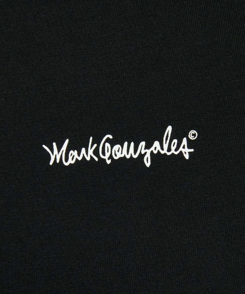 Mark Gonzales Женская базовая футболка с коротким рукавом и маленьким логотипом - Черная