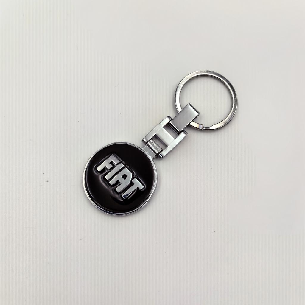 1PCS FIAT Badge Keychain Pendant Car Keyring Accessory FOR FIAT 500 Ducato Panda Grande Punto Tipo Abarth Pulse Strada 600 Doblo