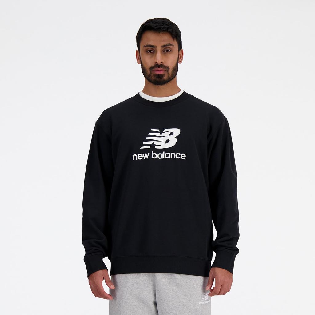 Мужской свитшот New Balance с логотипом, размер XL (MT41500) Черный,