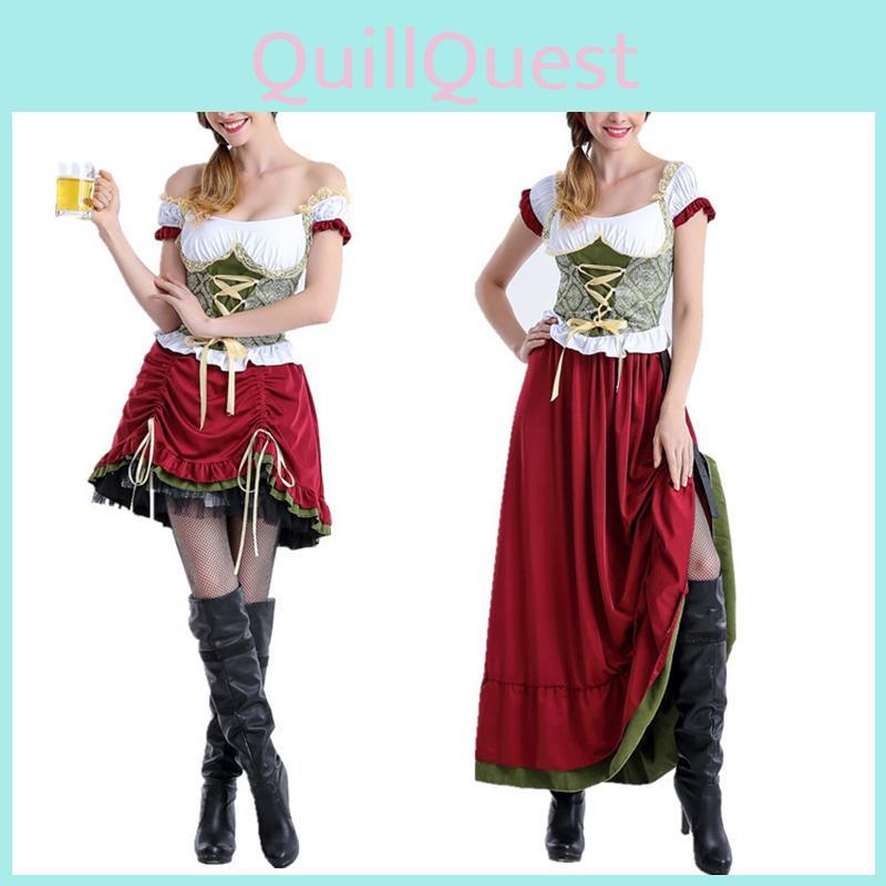 Изысканный модный костюм шармианки, девушки из пивного сада, на Октоберфест для взрослых