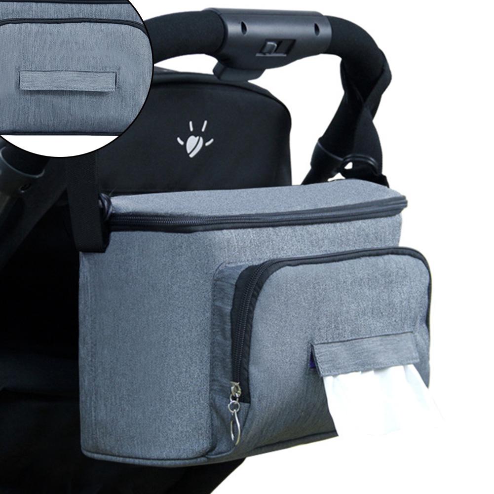 Многофункциональная сумка-органайзер для детской коляски большой вместимости, подвесная сумка, сумка для хранения, держатель для подгузников, бутылочек, стаканов