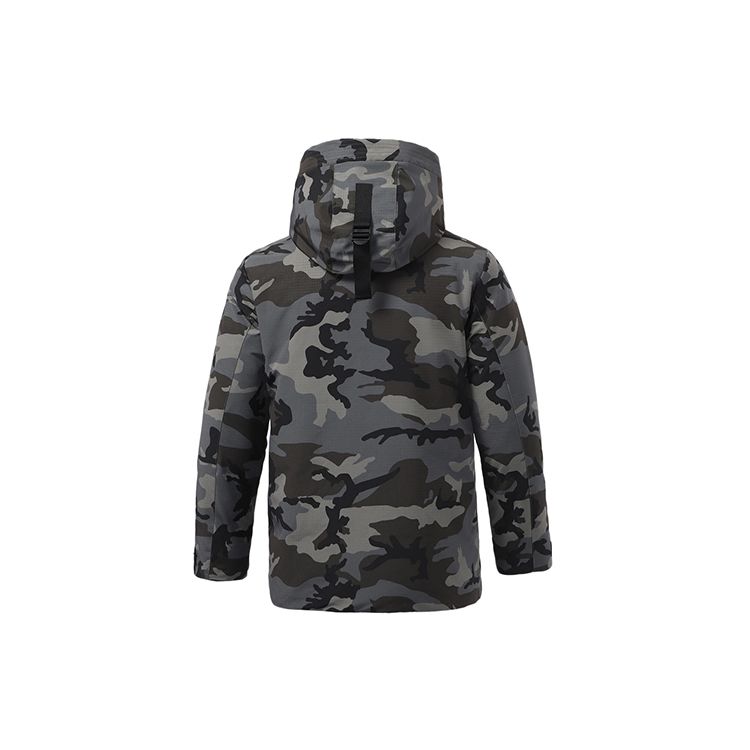 Li Ning Sports Warm Down Jacket Men Jackets Black Green AYMR079-2