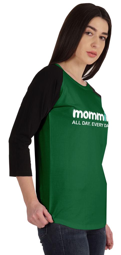 Inkmeso Футболка Mommin All Day Every Day Футболка с рисунком Mom Life Летняя футболка