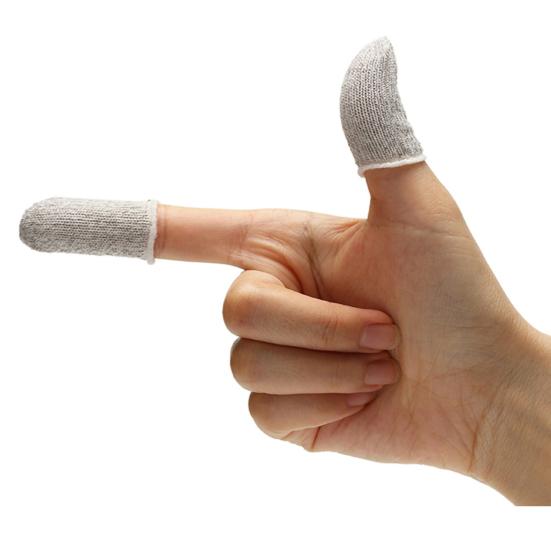 Thumb Protector Solid Fiber Touchscreen Finger Color Anti-sweat Sleeve for Game