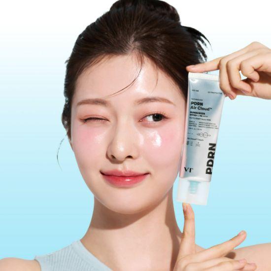 VT PDRN Air Cloud Sunscreen SPF50+ PA++++ Lightweight Hydrating UV Protection 50ml