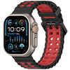 Two-Tone Ocean Strap For Apple Watch Ultra 2 Band 49mm 46mm 45mm 44mm 42mm Sports Silicone Bracelet iWatch Series 10 9 8 7 6 SE Band