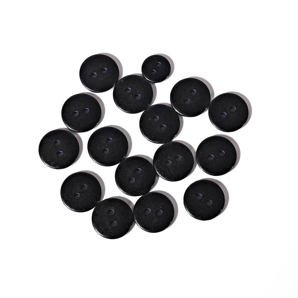 Resin Sewing Button Scrapbooking Round White Black 2 Holes 9/10/11.5/15/18/20/23/25 Mm
