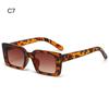 UV400 Gradient Beach/Travel Square Sunglasses Shades Leopard Sun Glasses Rectangle