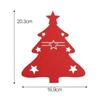 Christmas Cutlery Holders Xmas Tree Shaped Tableware Holder Bags Knife Fork Spoon Set Organizer Bag Pockets Home Decor Wholesale