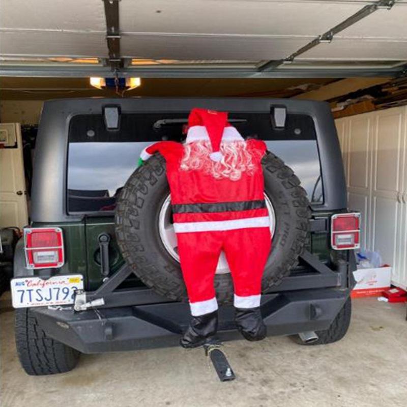 1,7 м Бархатный Санта Клаус Лазающий по стене Окно Дверь для Рождества Санта Клаус Подвесной Декор для Окна Рождественский Подвес Наружное Украшение