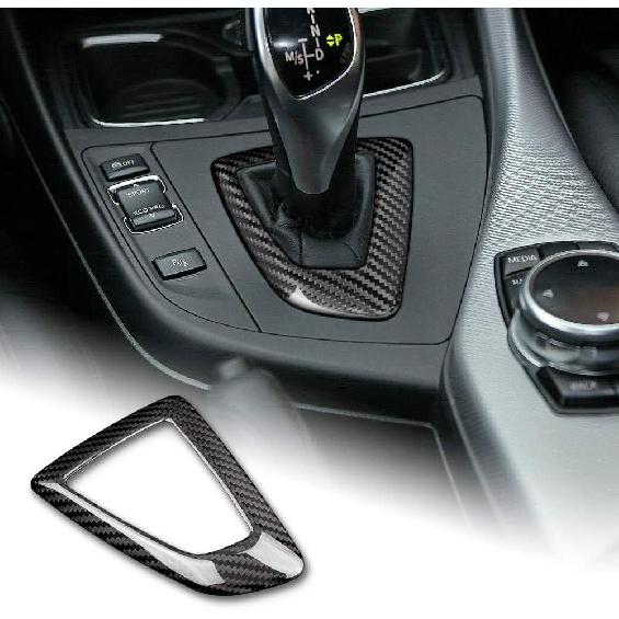 Carbon Fiber Car Gear Shift Knob Panel Frame Cover Interior Trim Stickers for BMW F20 F21 F22 F23 F30 F34 F35 F32 F33 F36 Accessories.