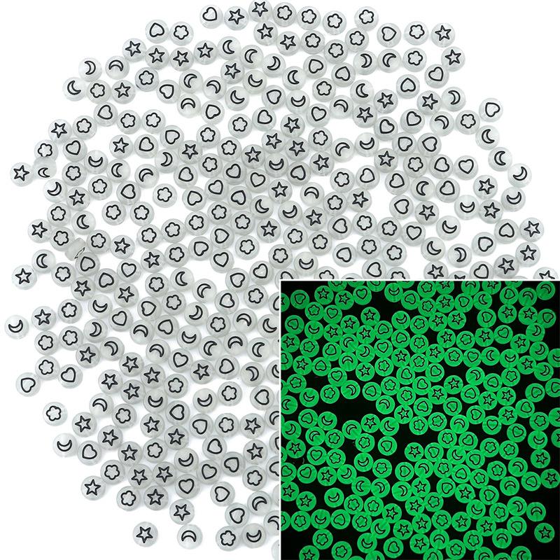 Бусины ручной работы 4*7мм Акриловые россыпные бусины Бусины с алфавитом Плоские бусины Ручная работа DIY Детское раннее образование Изготовление бижутерии Аксессуары Браслет