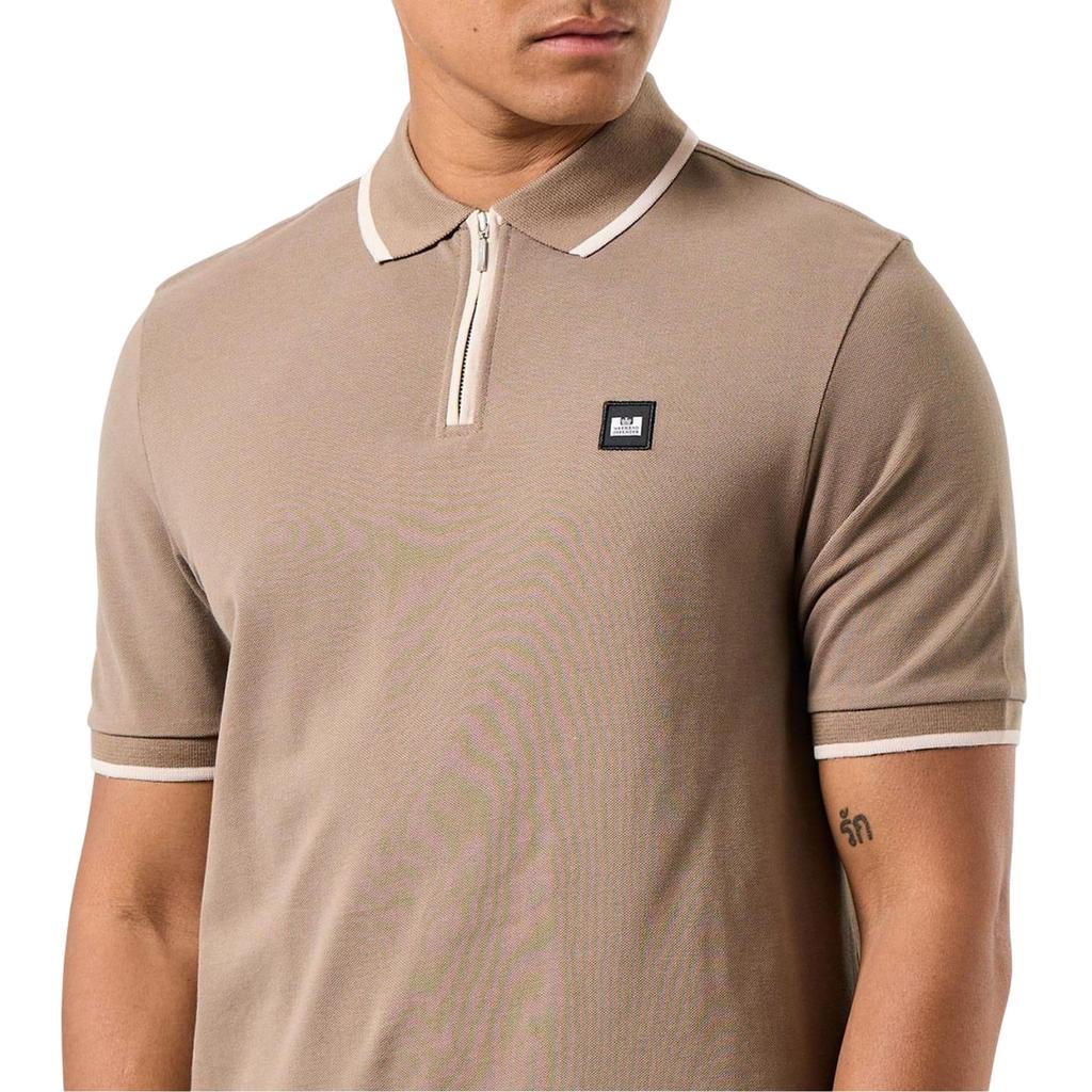 Weekend Offender Mens Shore Zipped Polo Shirt
