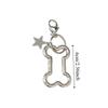 Goth Retro Star Bag Pendant Punk Cool Bone Shape Keyring Fashion Bone Keychain  Backpack