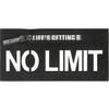 Iron-on Patch Large Print NO LIMIT Black
