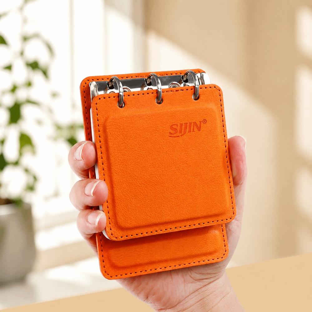 A7 Loose-leaf Notebook PU Leather Mini Journal Durable Note Pad  Travel