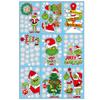 9 Sheet Christmas Window Double-Side Stickers for Home School Office Decoration