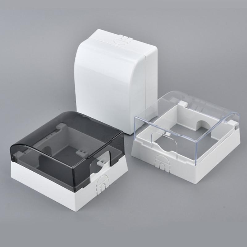 86 Type Outdoor Socket Waterproof Box Socket Case Receptacle Protector Plastic Electrical Outlet Cover Dustproof Box
