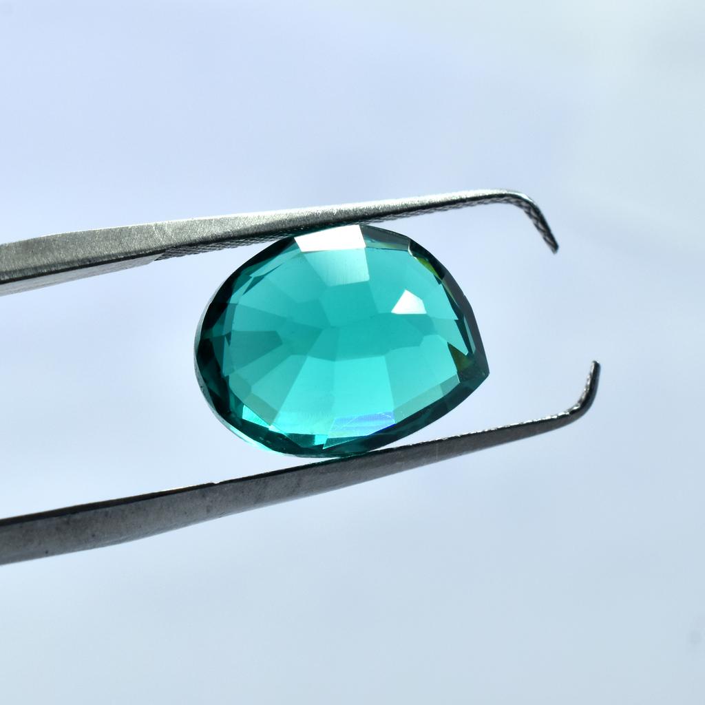 10.25 Ct NATURAL Green Garnet Best Fancy Cut Loose Gemstone Ring Size