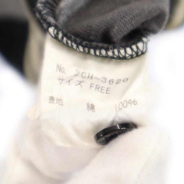 HYSTERIC сделано в Японии Поло с длинным рукавом в полоску F Черный Мужское Б/У