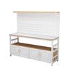 Modern Kitchen Storage Cabinet with Pegboard & Worktop