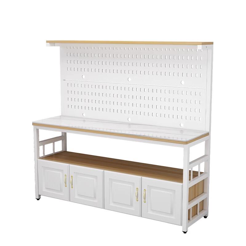 Modern Kitchen Storage Cabinet with Pegboard & Worktop