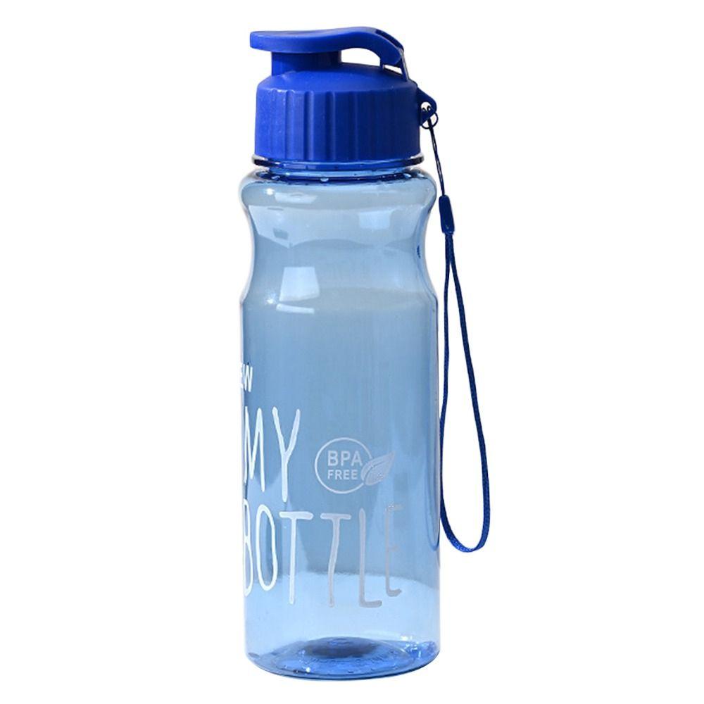 550ml Portable Multi-color Transparent Plastic Water Bottle Large Capacity Water Cup