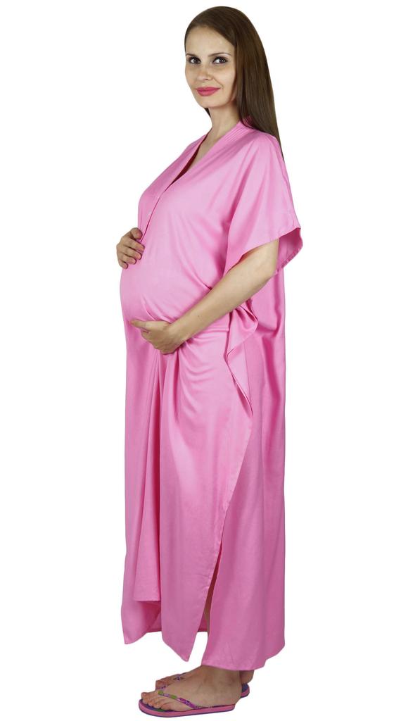 Bimba Ночная рубашка для кормящих мам с поясом-кафтаном | Пуговицы спереди | Детский душ