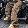 Spring Autumn Big Pocket Men's Cargo Pants Harajuku Loose Straight Wide Leg Trousers Baggy Pants Man Hip Hop Sweatpants