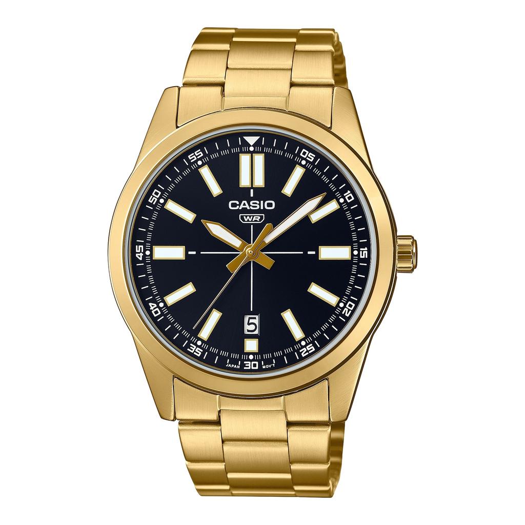 CASIO COLLECTION Mod. CASUAL DATE GOLD SERIE - BLACK MTP-VD02G-1EUDF