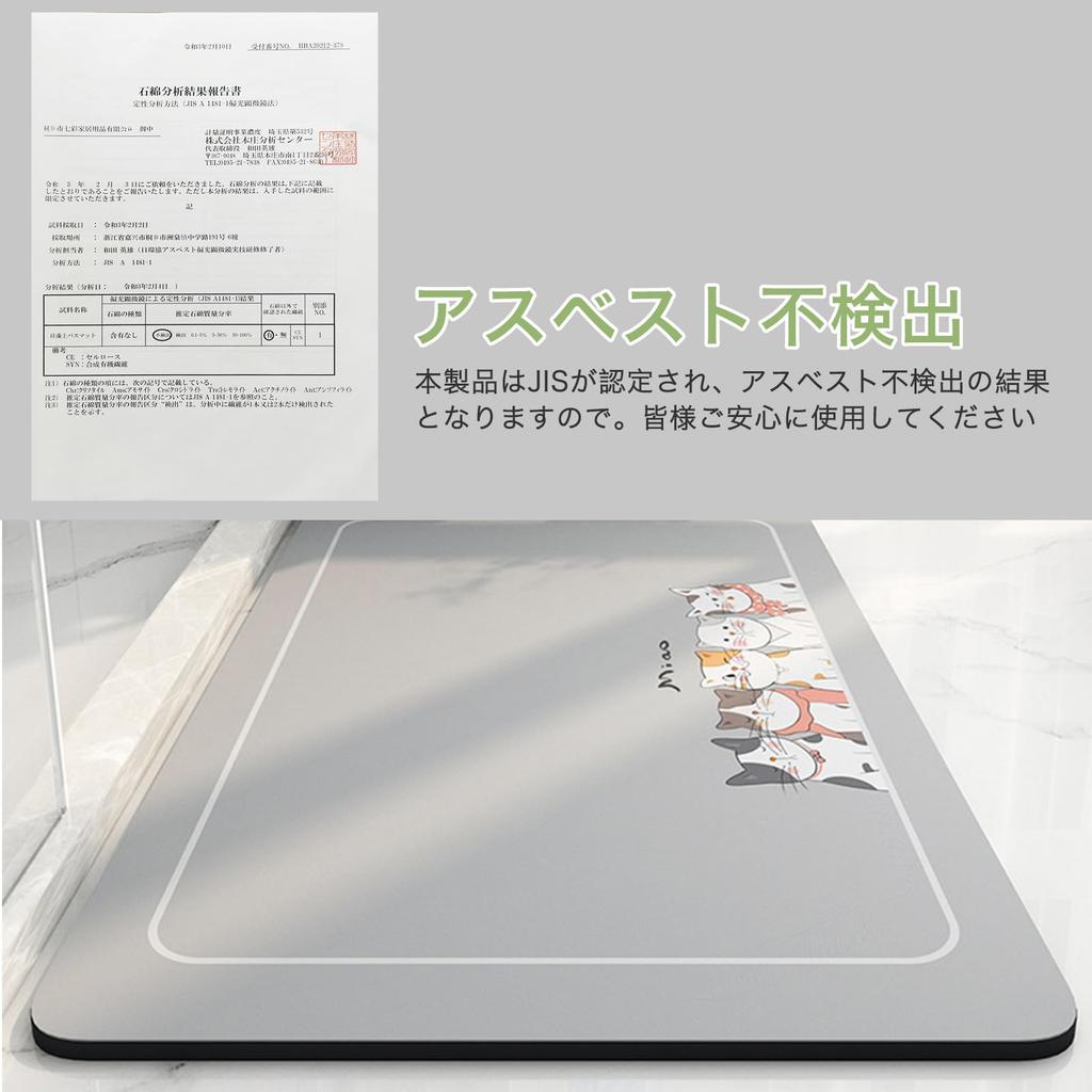 ddLUCK Diatomaceous Earth Bath Entryway Instant Quick for Dressing and Odor and Mildew Resistant Mat, Mat, Absorbency, Drying, Bathrooms, Rooms,