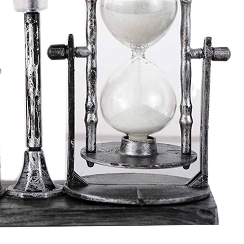 Винтажная подставка для ручек Инновационный белый цвет Подставка для ручек в виде песочных часов и уличного фонаря для офиса Серебристый