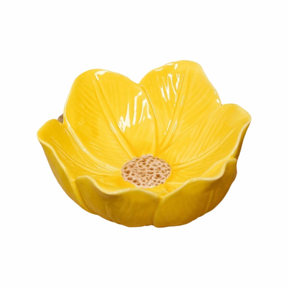 Solid Flower Jewelry Tray Petal Design Trinket Tray Luxury Small Trinket Dish Office Desk