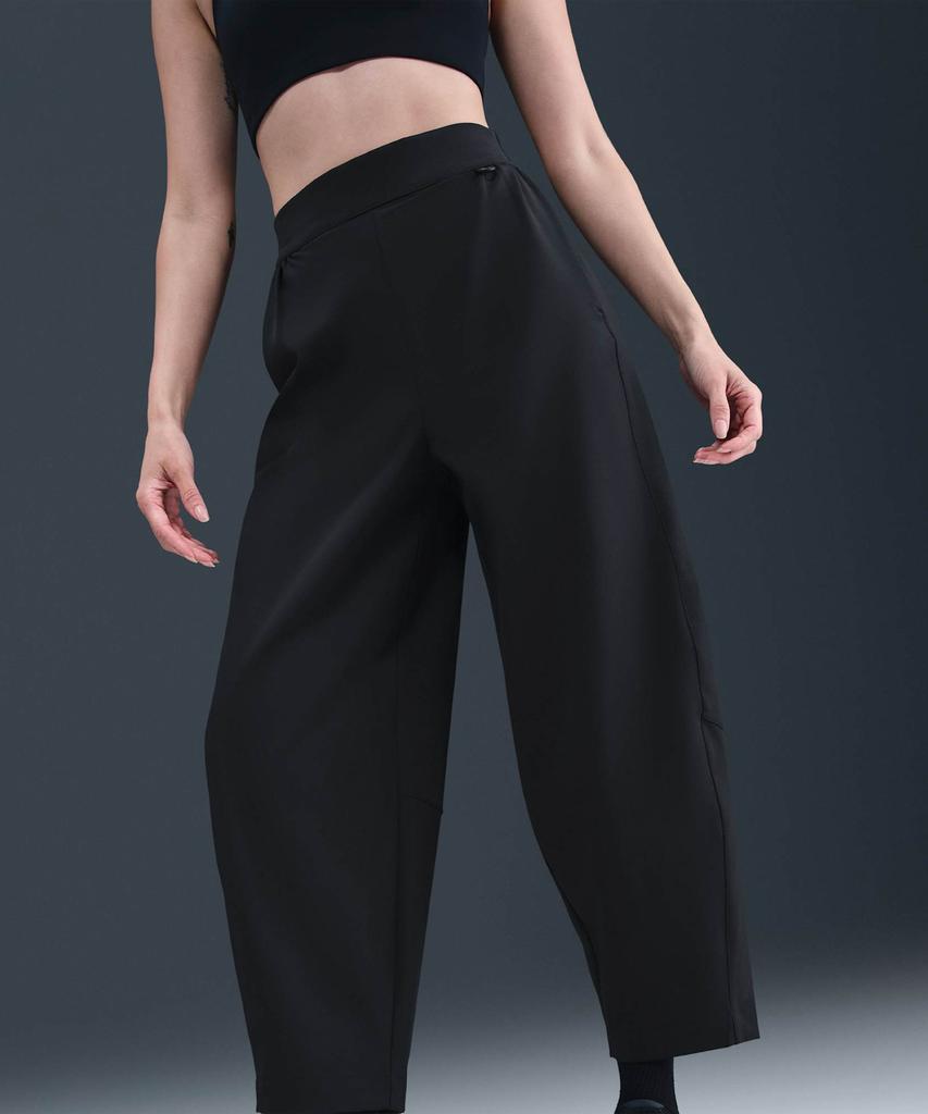 NIKE 24.7 Perfect Stretch Dry Fit High-Waisted Loose Barrel Leg Pants W - Black:Dark Smoke Grey / Hq0231-010