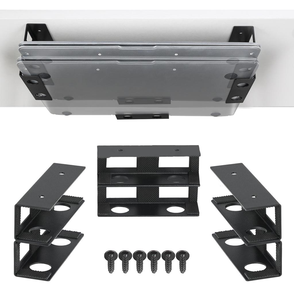 3 шт. подстольное крепление для ноутбука, экономящее место, органайзеры, стойка, удобная для ноутбуков, планшетов, клавиатур и многого другого использования