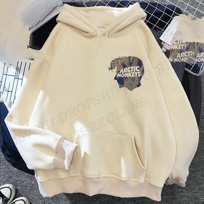 Унисекс Толстовка Унисекс Женская мода Толстовки Толстовки Арктические Обезьяны Толстовки Женские поты Унисекс Пальто Подростковые поты Одежда для рэперов