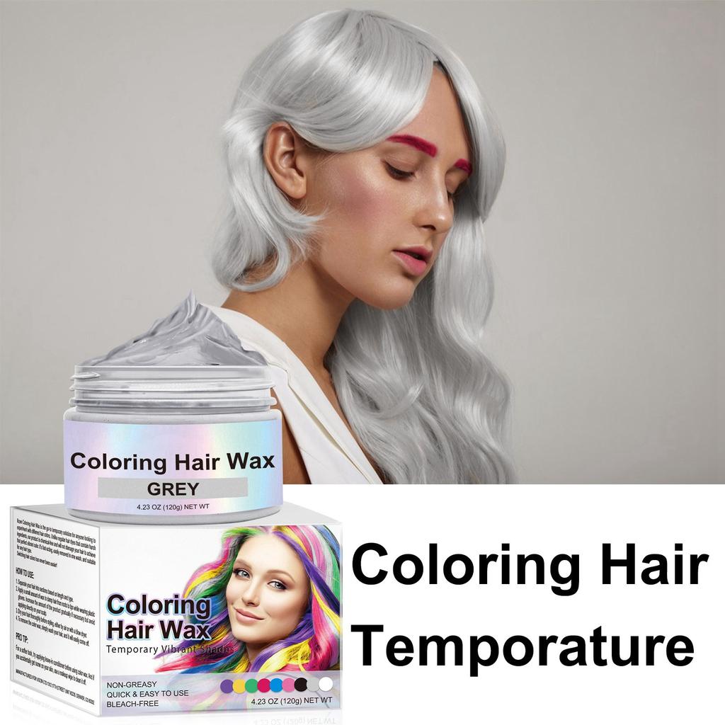 Цветная грязь для волос, одноразовый крем для волос, 9 цветов, воск для волос, временные стереотипы о окрашивании волос, изменчивый холодный цвет волос.