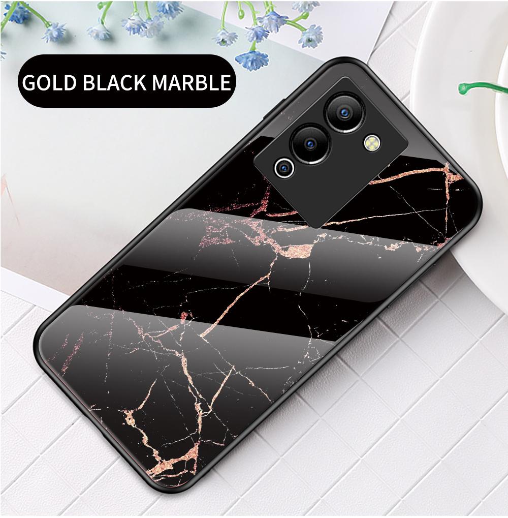 Чехол для Infinix Note 10 11 Pro 12 G96 11s Hot 8 9 10s 11 11s 9 10 11 Play 30i 12i Smart 4 5 6 7, чехол из мраморного закаленного стекла, задняя крышка