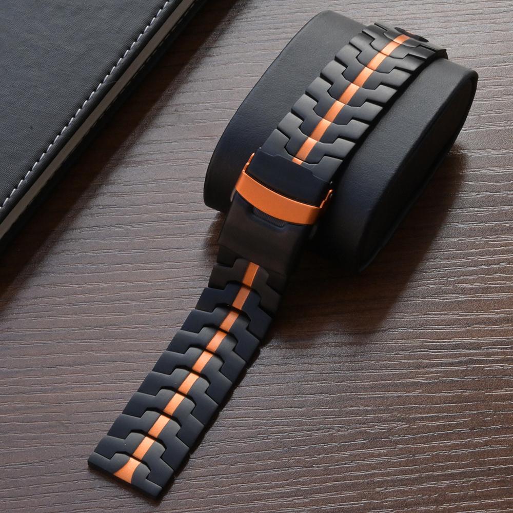 Titanium Orange 22mm 20mm Band for Huawei Watch 5 4/4 Pro GT 2 3 4 5 Pro 46mm Oneplus Watch 3 2 Amazfit Balance 2 Titanium Strap